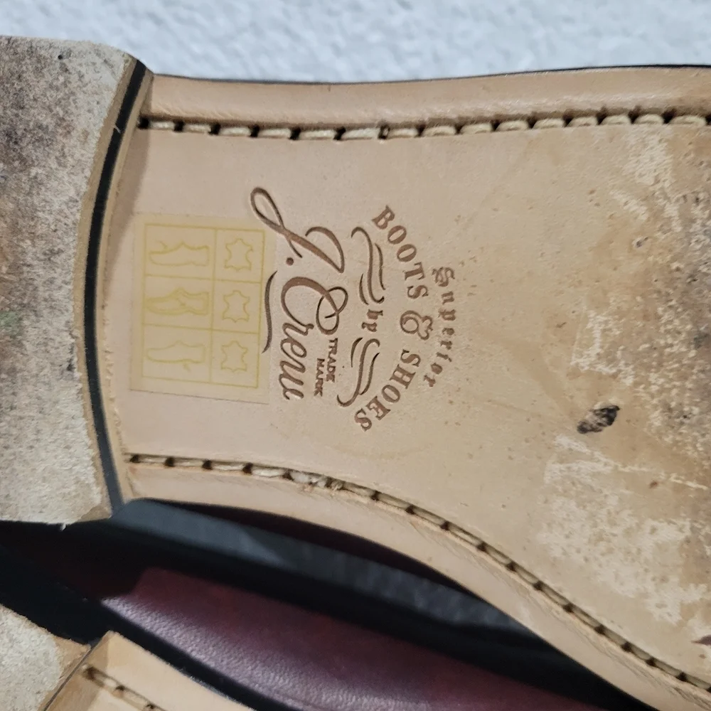 J CREW Camden kiltie tassel loafers in English leather, Sz 8.5
